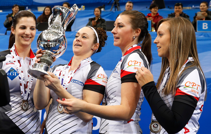 Team Canada is projected to eat everyone else’s souls, to the extent that one can do that in curling. Photo: Andy Wong/AP